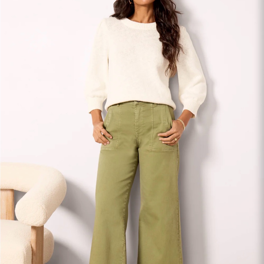Kut From The Kloth Olive Wide Leg Pants